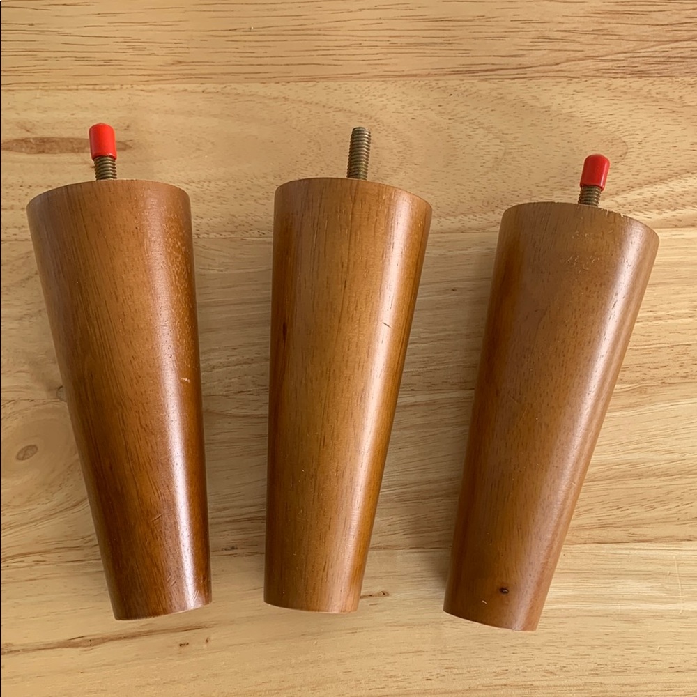 Wooden Furniture Legs  set of 3.